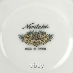 Old Noritake Demitasse Cup & Saucer set of 6 with 4 extra plates Flower