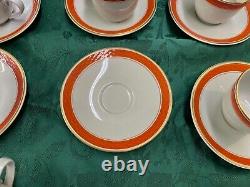 Oranja Royal Copenhagen 8 Demitasse Cups & Saucers