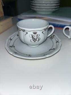 Orient Express Raynaud Limoges 3 Demitasse/espresso Cups & Saucers