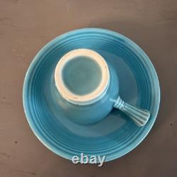 Orig. FIESTA WARE Stick Handle Demitasse Cups & Saucers 12 Pc Set Homer Laughlin