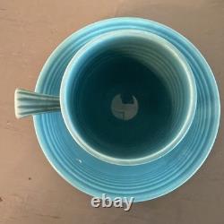 Orig. FIESTA WARE Stick Handle Demitasse Cups & Saucers 12 Pc Set Homer Laughlin