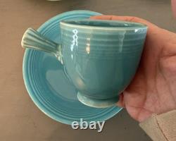 Orig. FIESTA WARE Stick Handle Demitasse Cups & Saucers 12 Pc Set Homer Laughlin Orig. FIESTA WARE Stick Handle Demitasse Cups & Saucers 12 Pc Set Homer Laughlin