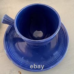 Orig. FIESTA WARE Stick Handle Demitasse Cups & Saucers 12 Pc Set Homer Laughlin