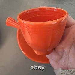 Orig. FIESTA WARE Stick Handle Demitasse Cups & Saucers 12 Pc Set Homer Laughlin