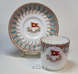 Original White Star Line Wisteria Pattern Demitasse Cup & Saucer 8/1905 1/1905