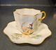 Palmer Cox Brownies Antique Belleek Demitasse Teacup With Saucer Sprite Cac Mark