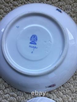 Pair (2) Beautiful Herend Rothschild Birds Demitasse Cups Saucers #1707