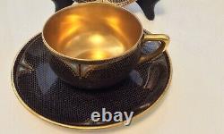 Pair Antique Rosenthal Demitasse Cup & Saucer, Selb Bavaria Numbered Art Deco