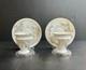 Pair T & V Limoges New Classic Porcelain Demitasse Cup & Saucer Sets