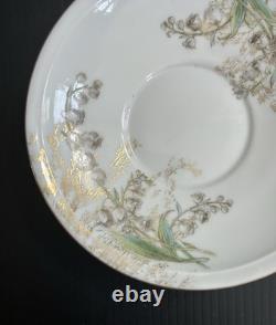 Pair T & V Limoges New Classic Porcelain Demitasse Cup & Saucer Sets