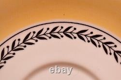 Pair Villeroy & Boch Audun Ferme Flat Demitasse Cup & Saucer Set Espresso