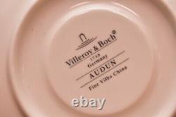 Pair Villeroy & Boch Audun Ferme Flat Demitasse Cup & Saucer Set Espresso