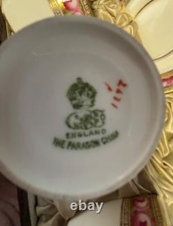 Paragon China Star China ca. 1904 Demitasse Cups & Saucers in Box