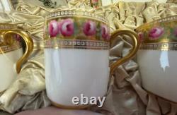 Paragon China Star China ca. 1904 Demitasse Cups & Saucers in Box