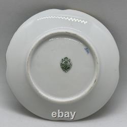 Pirkenhammer Czech Porcelain Demitasse Cup & Saucer Hand Painted Gold Encrusted