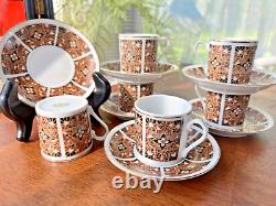 Porcelain Demitasse Tea Espresso 6 Cup & Saucer Sets NIB Chinese