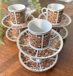 Porcelain Demitasse Tea Espresso 6 Cup & Saucer Sets NIB Chinese