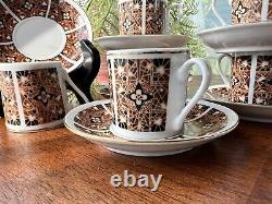 Porcelain Demitasse Tea Espresso 6 Cup & Saucer Sets NIB Chinese