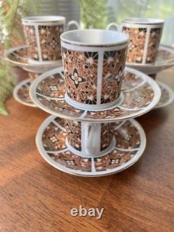 Porcelain Demitasse Tea Espresso 6 Cup & Saucer Sets NIB Chinese
