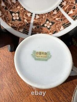 Porcelain Demitasse Tea Espresso 6 Cup & Saucer Sets NIB Chinese