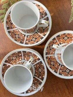 Porcelain Demitasse Tea Espresso 6 Cup & Saucer Sets NIB Chinese