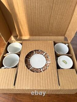 Porcelain Demitasse Tea Espresso 6 Cup & Saucer Sets NIB Chinese