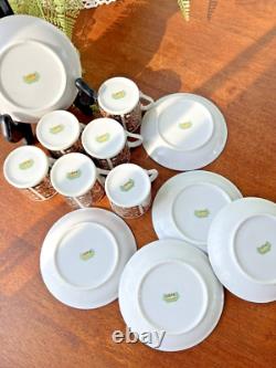 Porcelain Demitasse Tea Espresso 6 Cup & Saucer Sets NIB Chinese