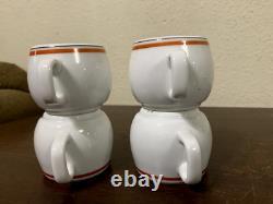Porcelaine d'Auteuil Bistrot Demitasse Coffee Cup & Saucer 10 Pc Set France