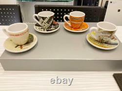 Porsche Design Espresso Demitasse Cup and Saucer set of 4 Mug Coffee Tea