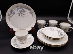 Porsgrund Norway Seljord Demitasse Cups Saucers Dessert Plates Rare 12pieces
