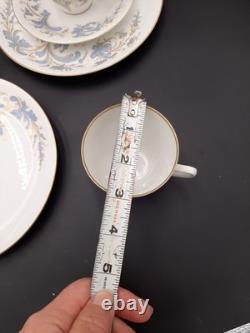 Porsgrund Norway Seljord Demitasse Cups Saucers Dessert Plates Rare 12pieces