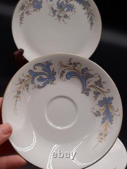 Porsgrund Norway Seljord Demitasse Cups Saucers Dessert Plates Rare 12pieces