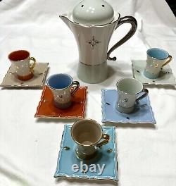 RARE 10Pc. Vintage French ARTICHAUT Demitasse / Espresso Cups & Saucers Drip