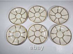 RARE Antique 12-pc. J. P. L. Limoges Demitasse Gold & White Cups France EUC