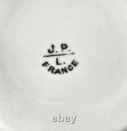 RARE Antique 12-pc. J. P. L. Limoges Demitasse Gold & White Cups France EUC
