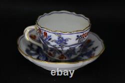 RARE Blue Onion Rich Meissen(Germany) Demitasse Set Crossed Swords backstamp