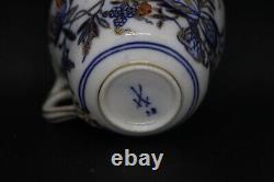 RARE Blue Onion Rich Meissen(Germany) Demitasse Set Crossed Swords backstamp