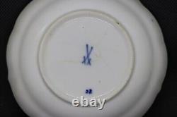 RARE Blue Onion Rich Meissen(Germany) Demitasse Set Crossed Swords backstamp