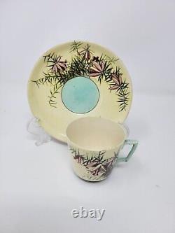 RARE EARLY Doulton Lambeth Bone China Demitasse Cups & Saucers Signed