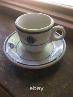 RARE ERIE RR RAILROAD DEMITASSE CUP And SAUCER EXCELLENT