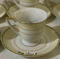 RARE! JAP22 Dessert Plates, Demitasse Cups & Saucers, Creamer & Sugar Bowl China