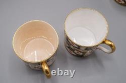 READ Royal Crown Derby Traditional Imari 12 Demitasse Cups & 11 Saucers