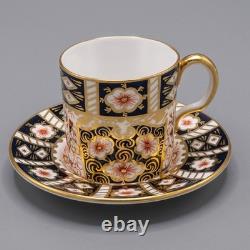 READ Royal Crown Derby Traditional Imari 12 Demitasse Cups & 11 Saucers