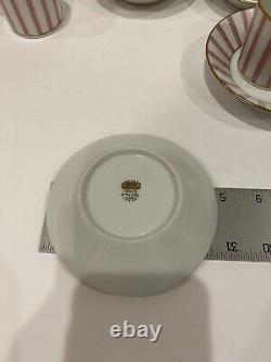 RICHARD GINORI AMADEUS Style 4 DEMITASSE CUP /SAUCER Sets ITALY Vtg Pittoria EUC