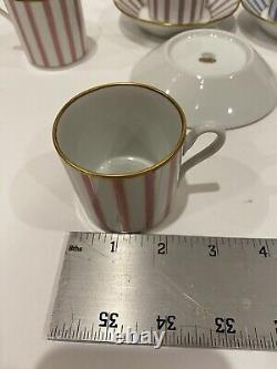 RICHARD GINORI AMADEUS Style 4 DEMITASSE CUP /SAUCER Sets ITALY Vtg Pittoria EUC