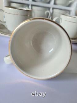 RICHARD GINORI Espresso Demitasse Cups and Saucers Lot 11 Cups 10 Plates Beige