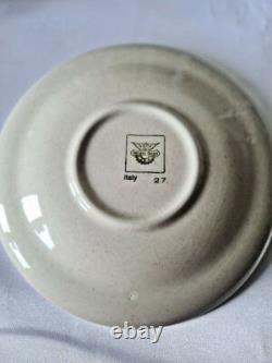 RICHARD GINORI Espresso Demitasse Cups and Saucers Lot 11 Cups 10 Plates Beige