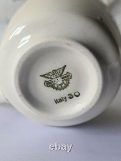 RICHARD GINORI Espresso Demitasse Cups and Saucers Lot 11 Cups 10 Plates Beige