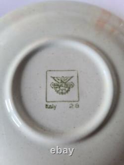 RICHARD GINORI Espresso Demitasse Cups and Saucers Lot 11 Cups 10 Plates Beige