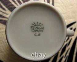 RICHARD Ginori Pure White Demitasse Cup Saucer Set for 9 Mint